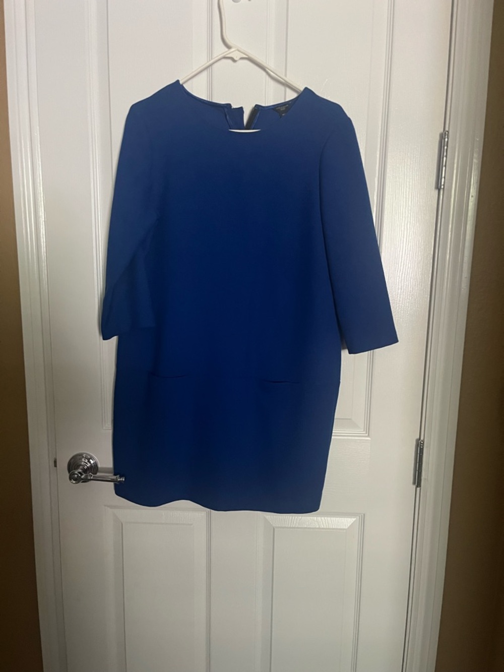 Ann Taylor Cobalt Blue Midi Shift Dress